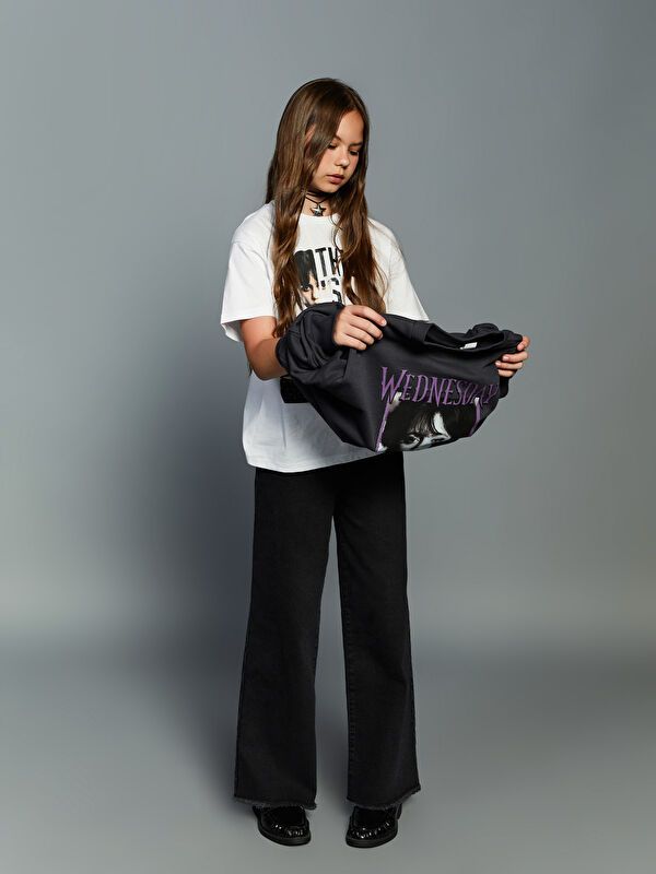 Moudda LC Waikiki - Pantalon tissé en denim Fille Rodéo noir - Tunisie 1