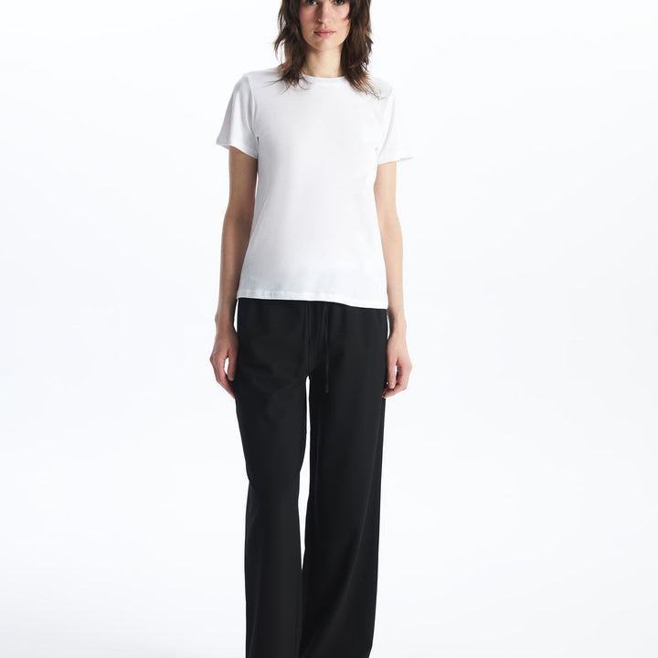 Moudda LC Waikiki - Body jersey manches courtes Femme Buxe blanc - Tunisie 3