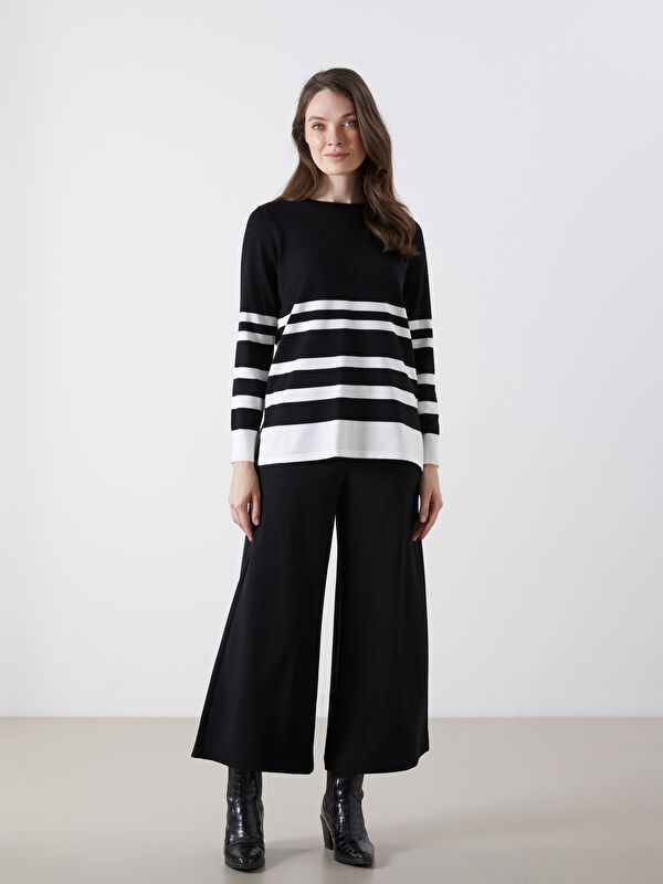 Moudda LC Waikiki - Pantalon tissé moyen Femme Noir - Tunisie 1