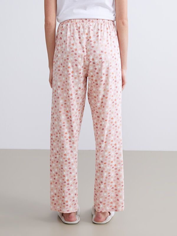 Moudda LC Waikiki - Bas de pyjama en jersey Femme Orange pâle à travers - Tunisie 4