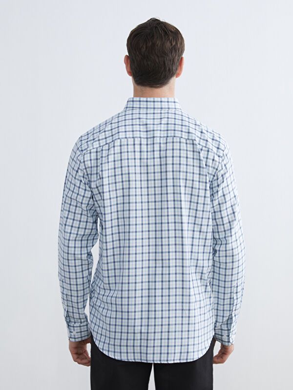Moudda LC Waikiki - Chemise à carreaux manches longues en tissu pour Homme - Tunisie 4