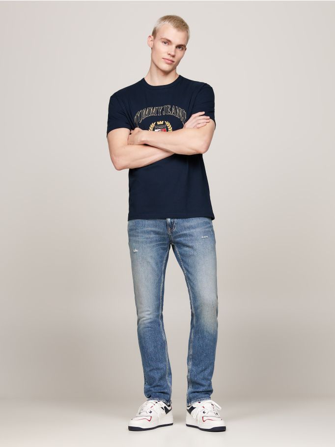 Moudda Tommy Hilfiger - Tshirt Homme Tommy Jeans Coupe Regular Avec Broderie  - Tunisie 1