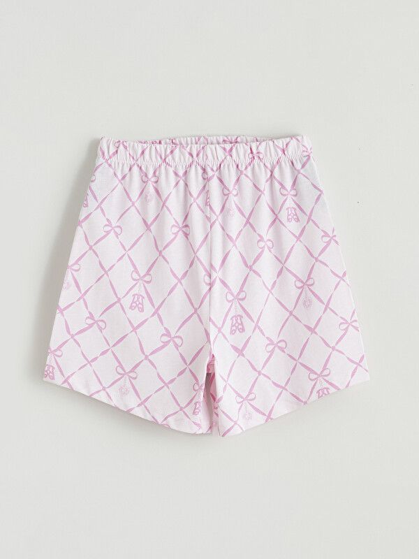 Moudda LC Waikiki - Short-Capri manches courtes pour Fille couleur Rose imprimé - Tunisie 5