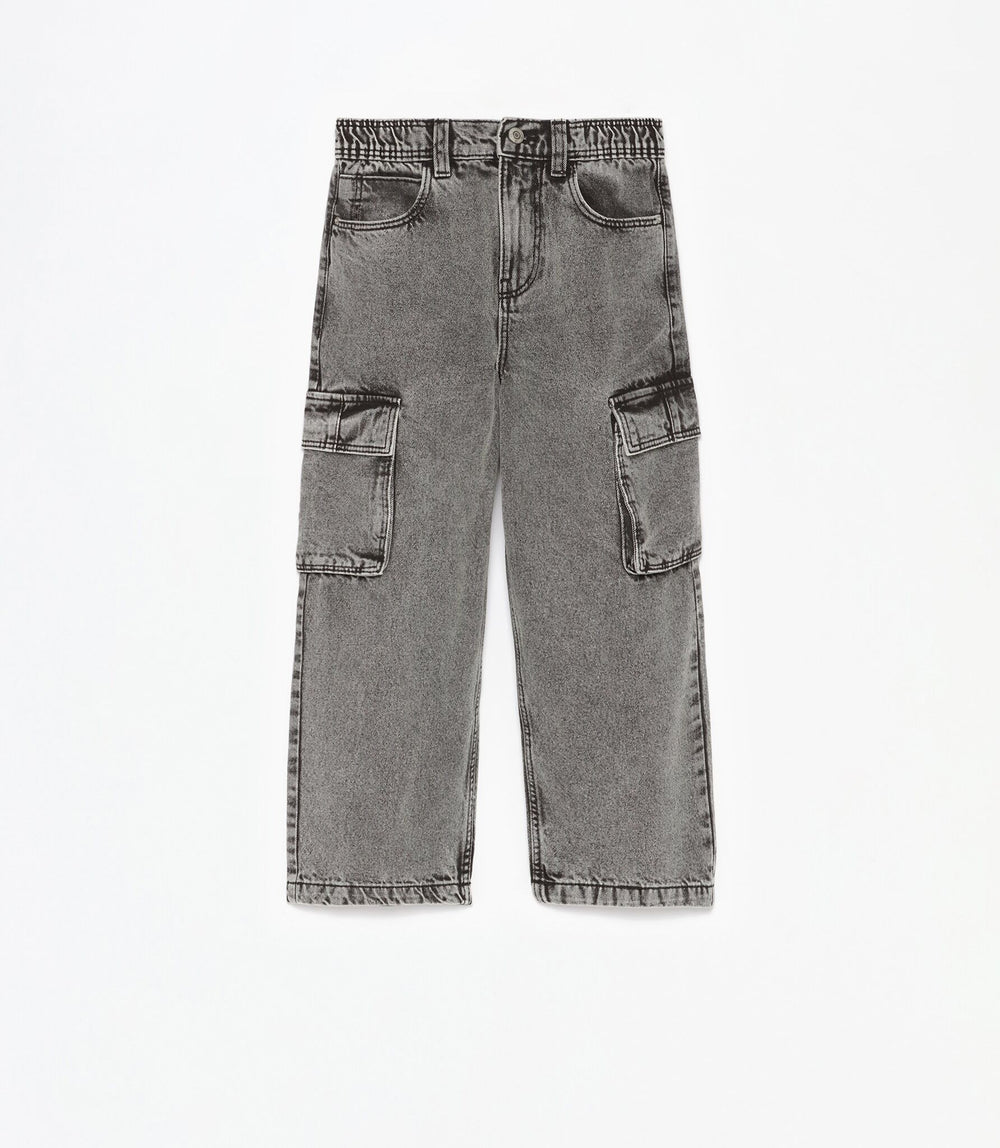 Moudda Lefties - Pantalon Denim Skate Cargo - Garçon - Tunisie 2