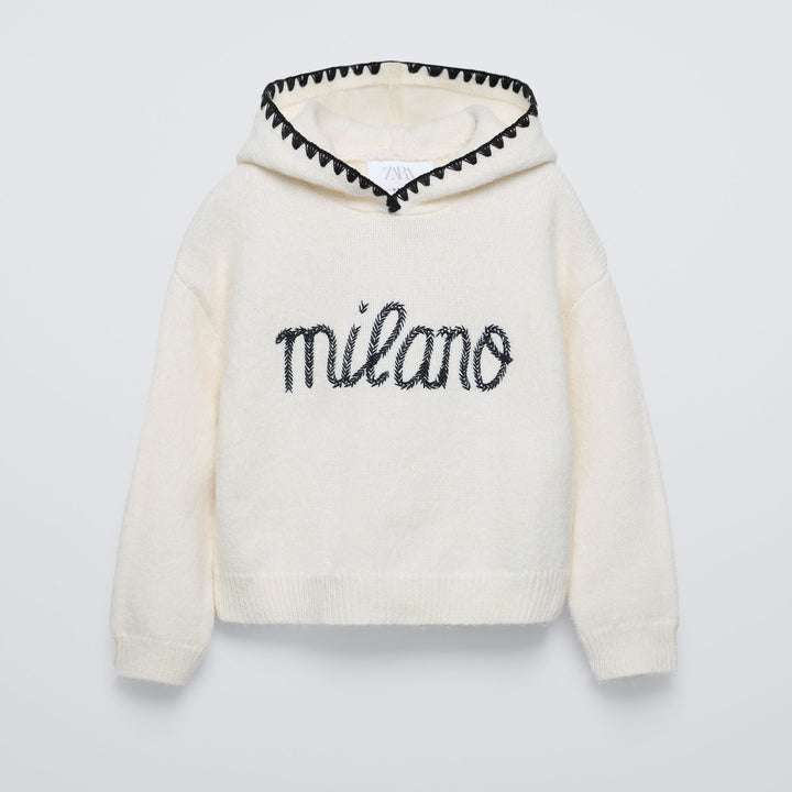 Moudda ZARA - Pull à capuche brodé - Tunisie 1