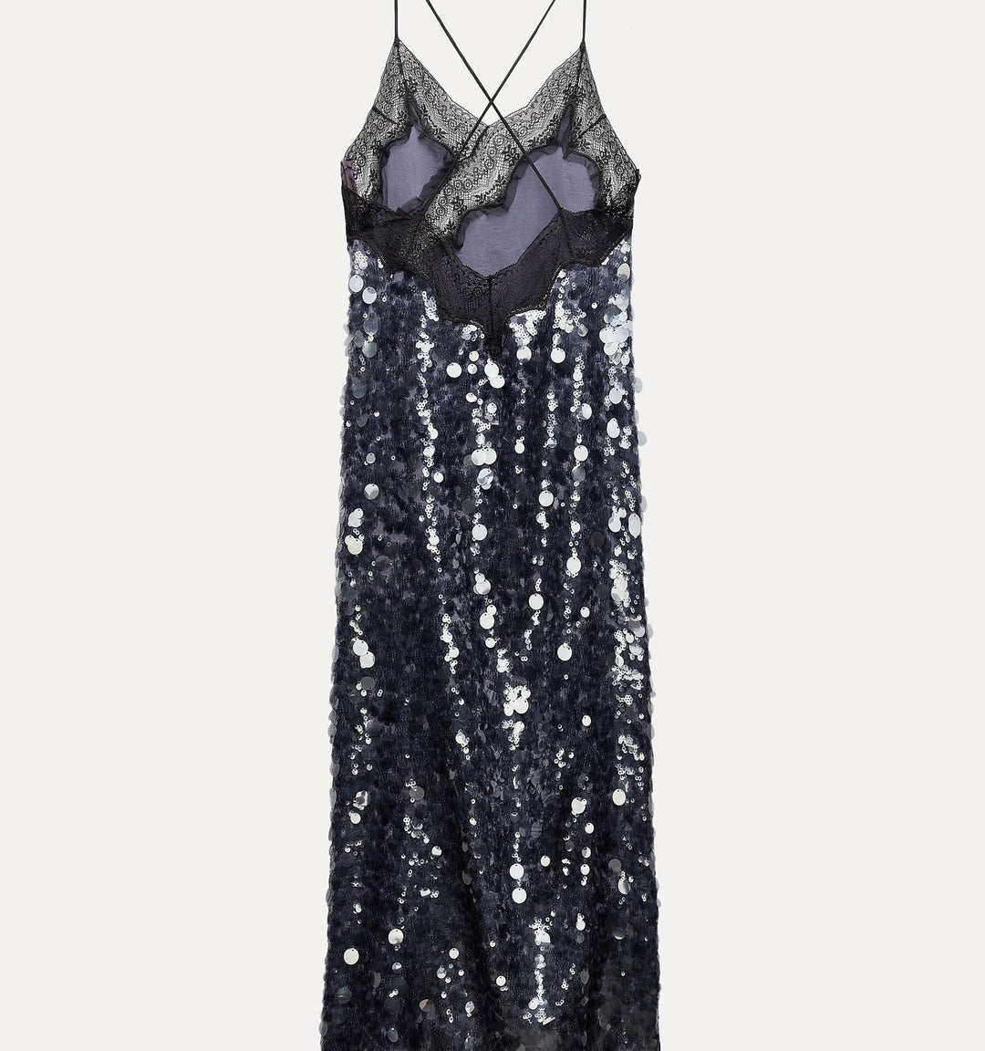 Moudda ZARA - Robe pailletée combinée dentelle - Tunisie 1