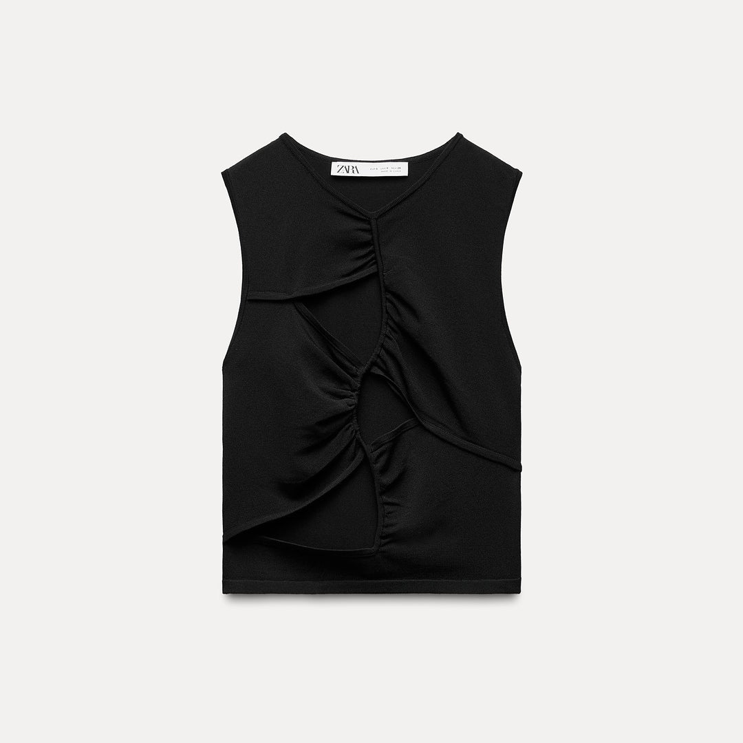 Moudda ZARA - Top manches courtes découpe - Tunisie 2