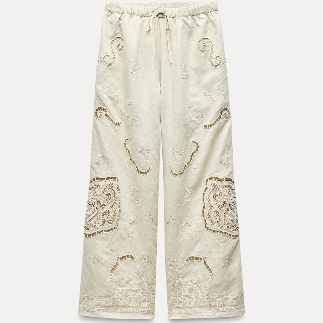 Moudda ZARA - Set pantalon brodé avec crochet pierre - Tunisie 1