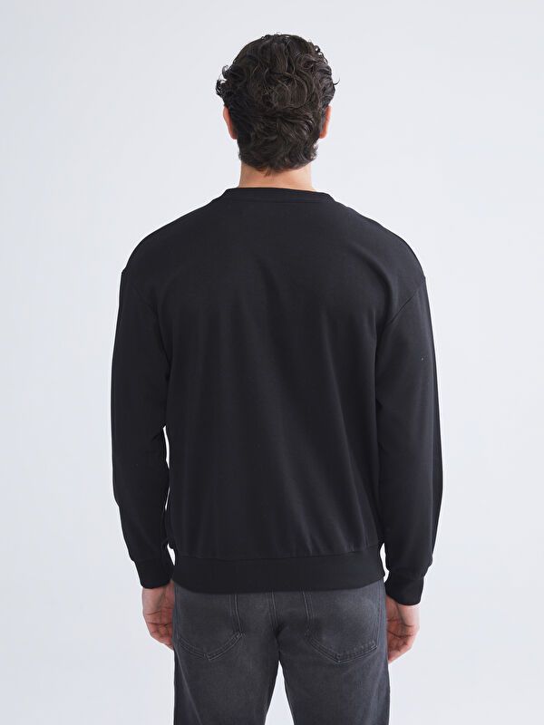 Moudda LC Waikiki - Sweatshirt en jersey Homme Noir - Tunisie 4