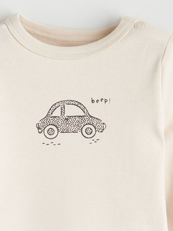 Moudda LC Waikiki - Body imprimé manches longues en jersey - tenue de sport couleur Bleu indigo clair pour garçons - Tunisie 6