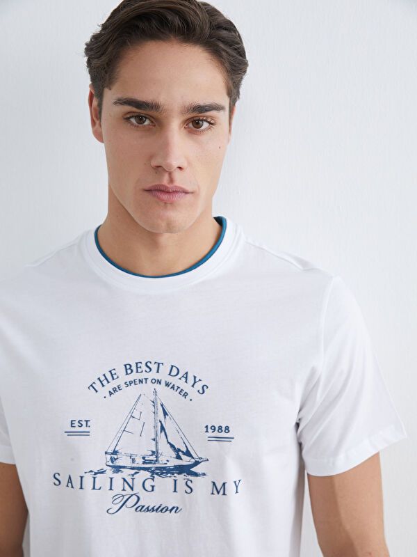 Moudda LC Waikiki - T-shirt imprimé manches courtes en jersey pour Homme - Tunisie 1