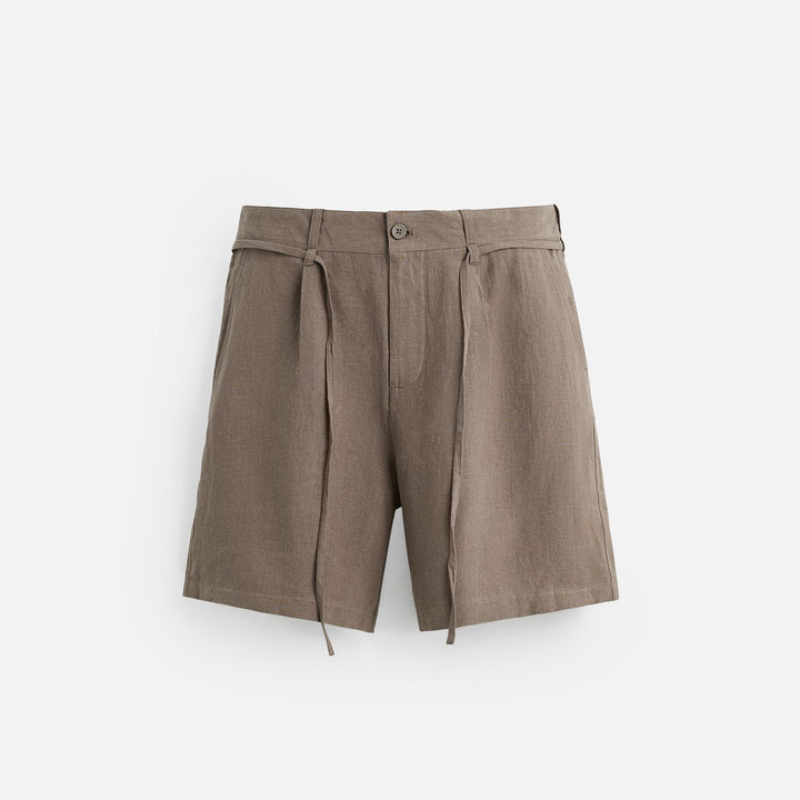 Moudda ZARA - Short - 100% Lin & Ceinturé Clapton (Crafted Midnight) - Tunisie 1