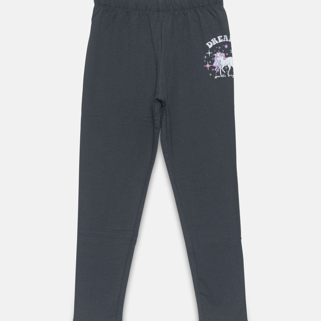 Moudda LC Waikiki - T-shirt en jersey stretch Fille Noir - Tunisie 1