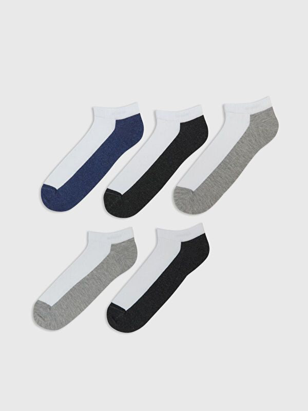 Moudda LC Waikiki - Chaussettes pour sneakers Homme Fil mélangé teint - Tunisie 1
