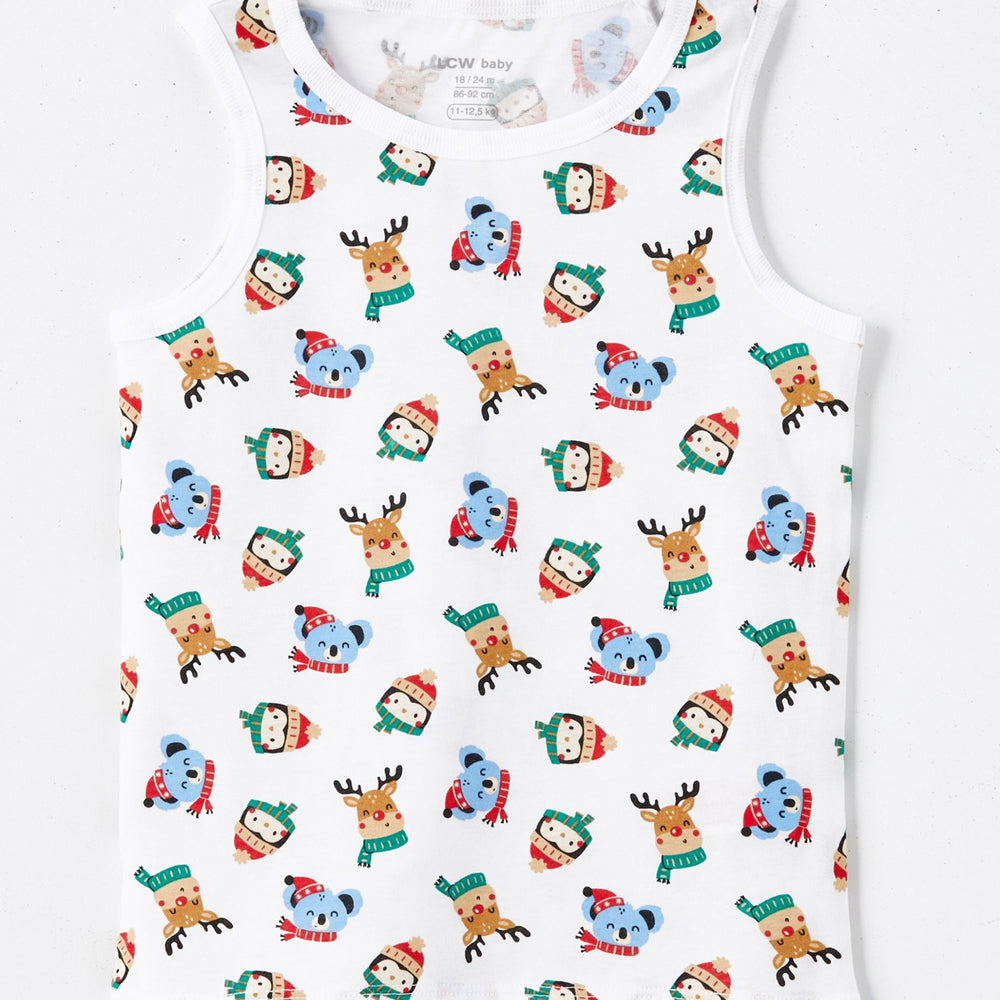 Moudda LC Waikiki - Débardeur en jersey Garçon Imprimé écru - Tunisie 2