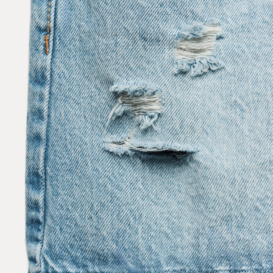 Moudda ZARA - Short Coupe Mom Délavé - Tunisie 4