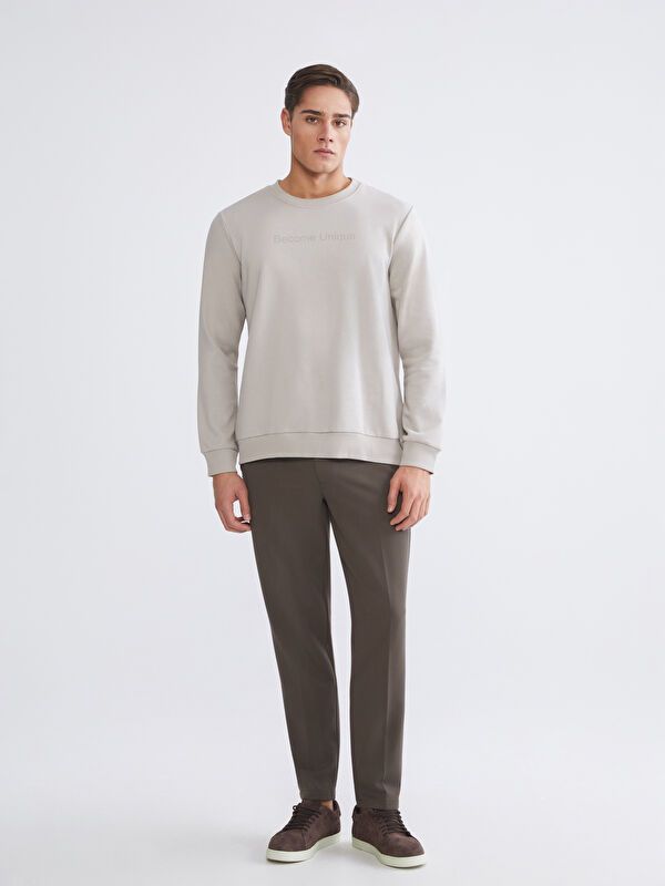 Moudda LC Waikiki - Sweat-shirt basique en jersey imprimé pour Hommes - Tunisie 2