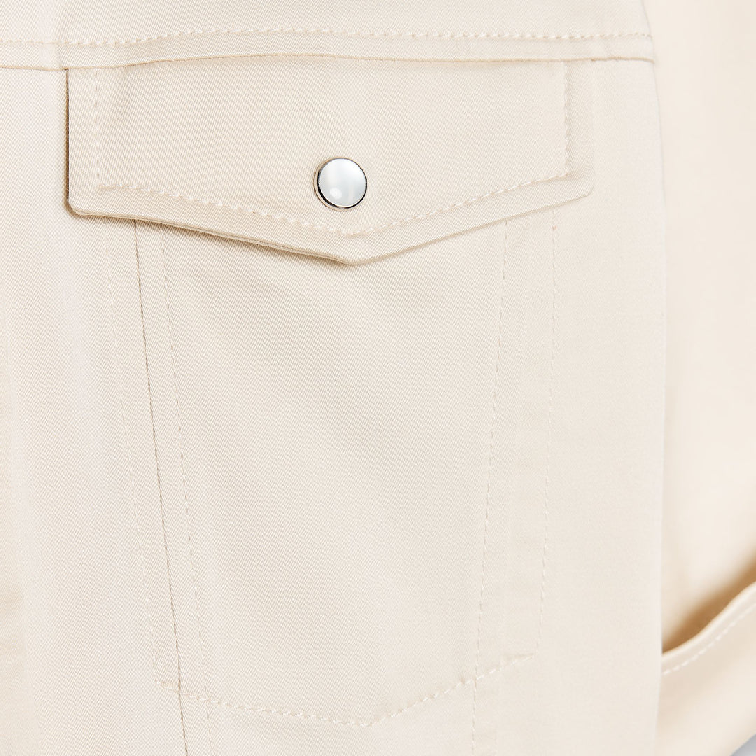 Moudda ZARA - Robe Courte Gabardine Élastique - Chemisier & Volume - Tunisie 3