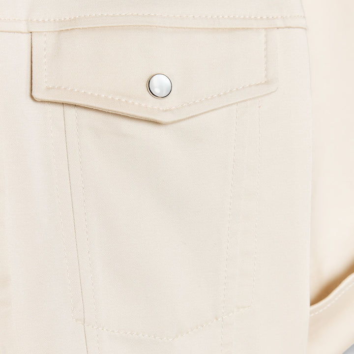 Moudda ZARA - Robe Courte Gabardine Élastique - Chemisier & Volume - Tunisie 3