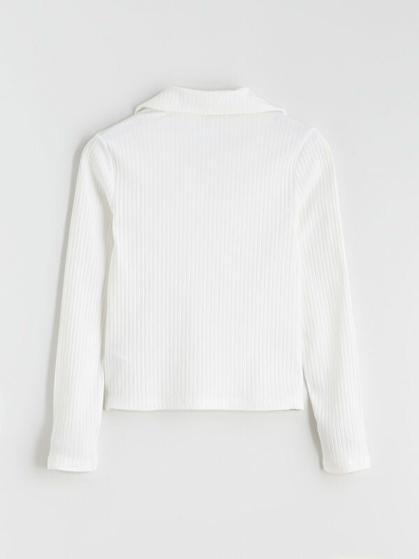 Moudda LC Waikiki - Body en jersey manches longues Fille Ecru - Tunisie 3