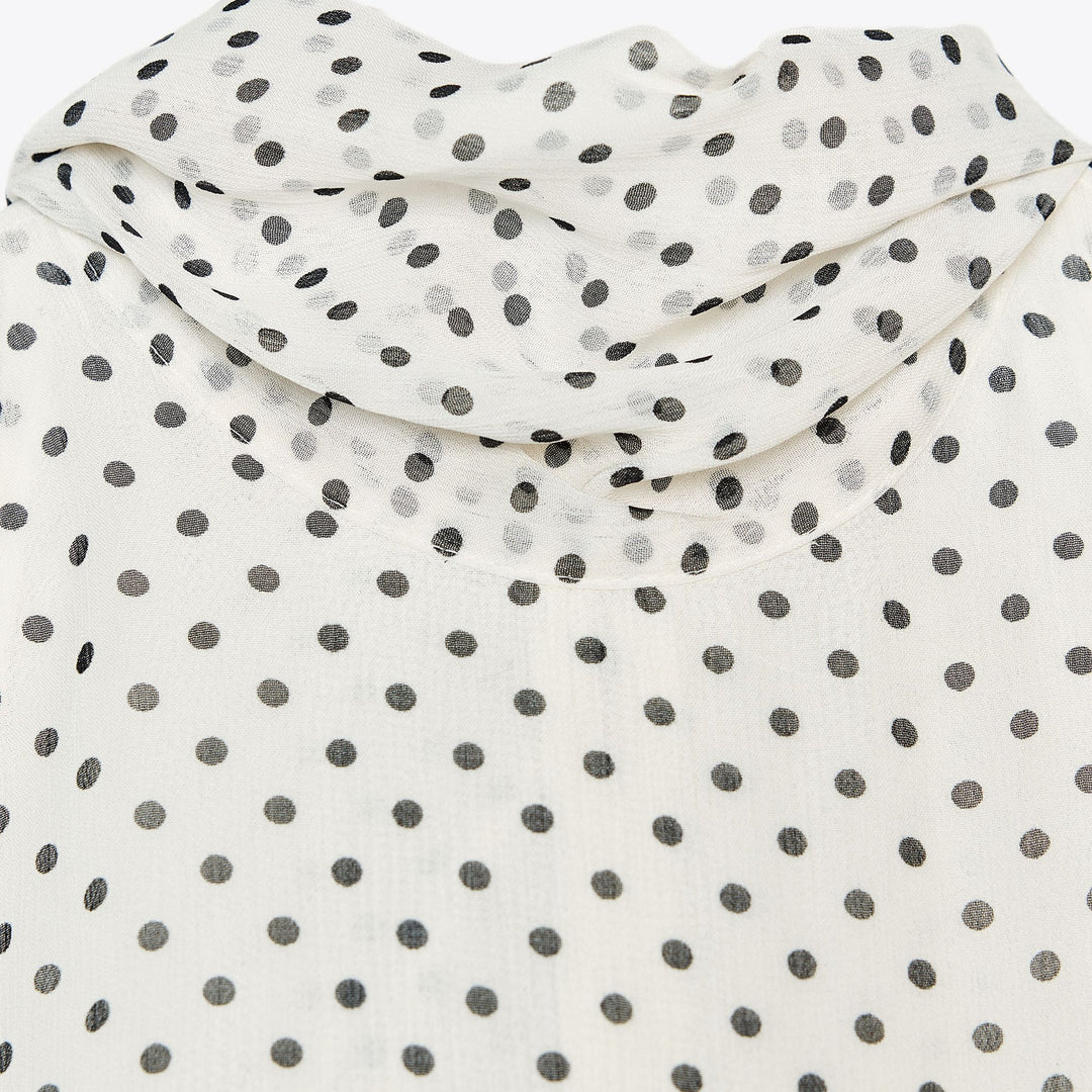 Moudda ZARA - Top Halter - Manches Courtes, Nœud & Pois - Tunisie 3