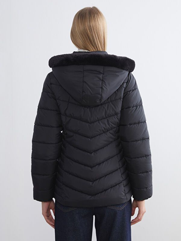 Moudda LC Waikiki - Manteau matelassé en nylon Femme Noir - Tunisie 4