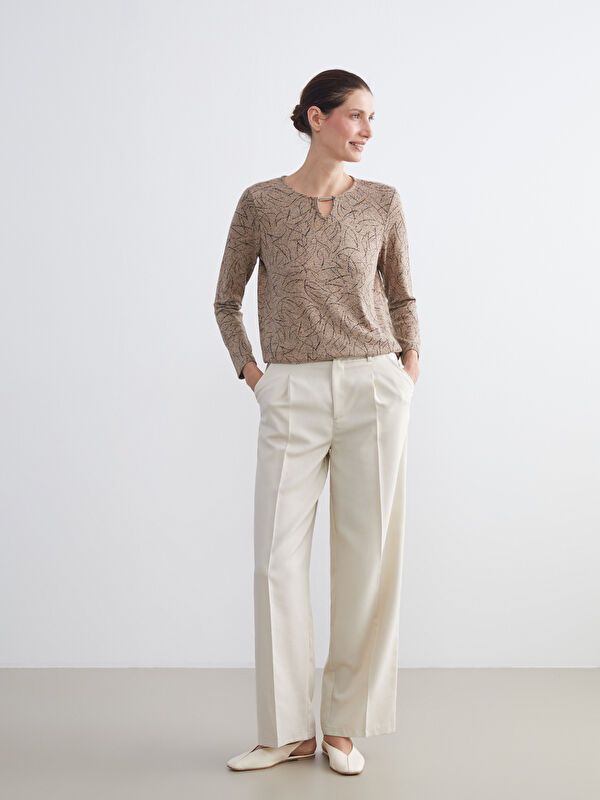 Moudda LC Waikiki - T-shirt imprimé cv jersey manches longues mi-longues pour Femmes - Tunisie 2