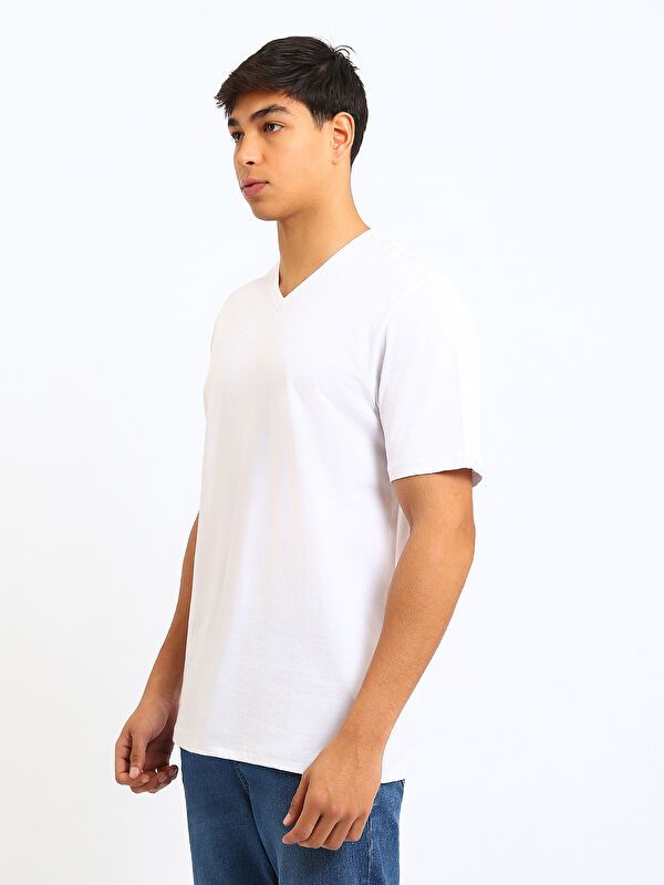 Moudda LC Waikiki - T-shirt col V manches courtes en jersey pour Homme - Tunisie 4