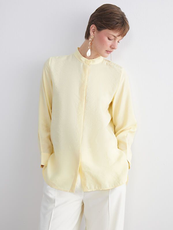 Moudda LC Waikiki - Tunique à manches longues Femme Jaune clair - Tunisie 1