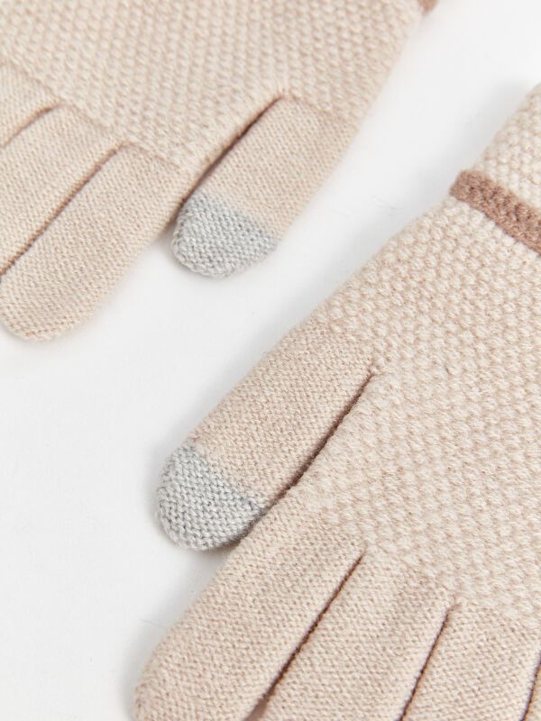 Moudda LC Waikiki - Gants tricot Femme Ecru - Tunisie 2