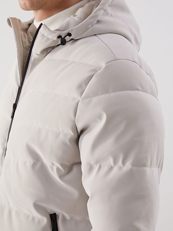 Moudda LC Waikiki - Manteau d'hiver couleur Beige pour hommes - Tunisie 4