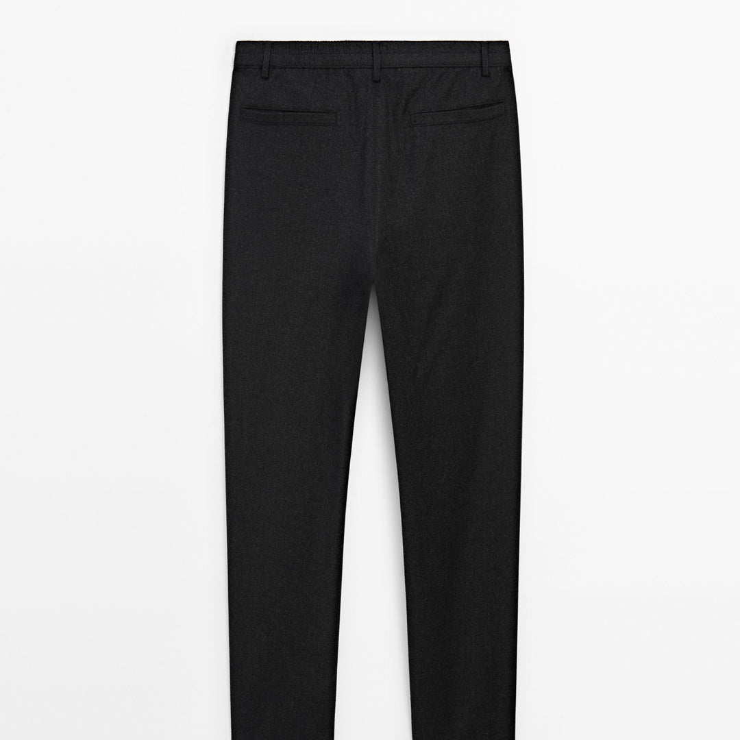 Moudda Massimo Dutti - Pantalon coordonné flanelle grise - Tunisie 5