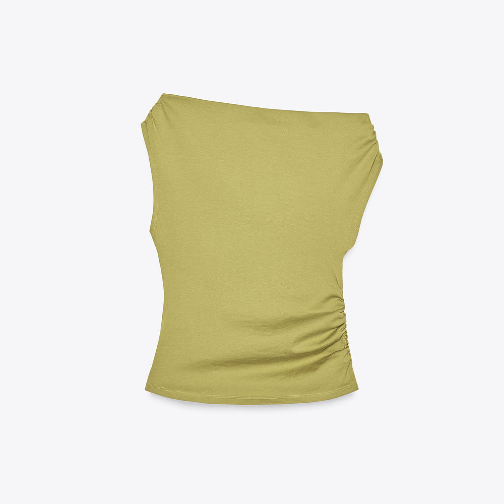 Moudda ZARA - T-Shirt Coton - Fronces Asymétriques - Tunisie 2