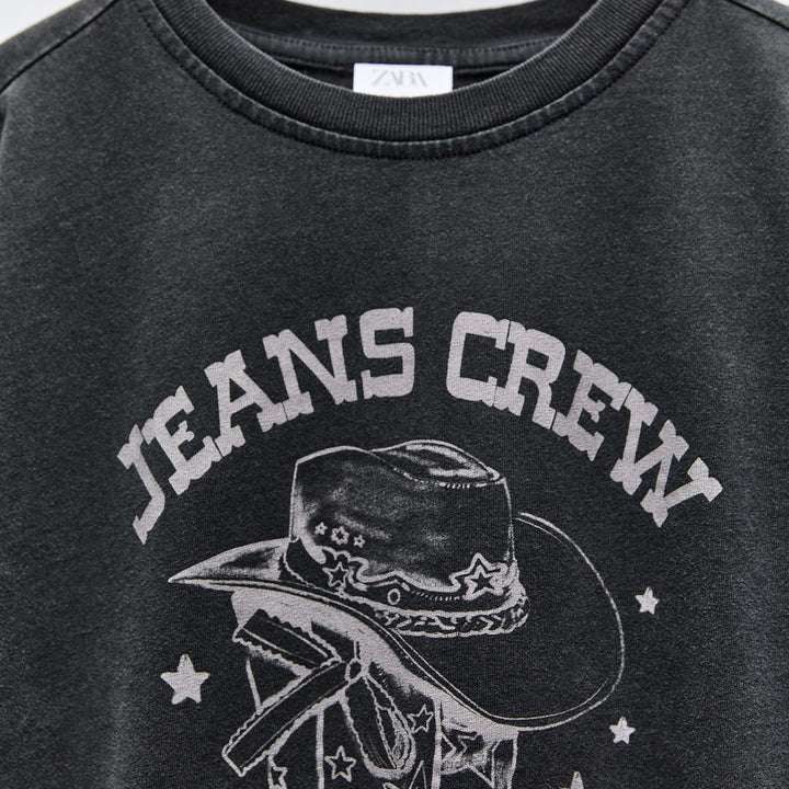 Moudda ZARA - T-shirt imprimé bottes cowboy - Tunisie 3