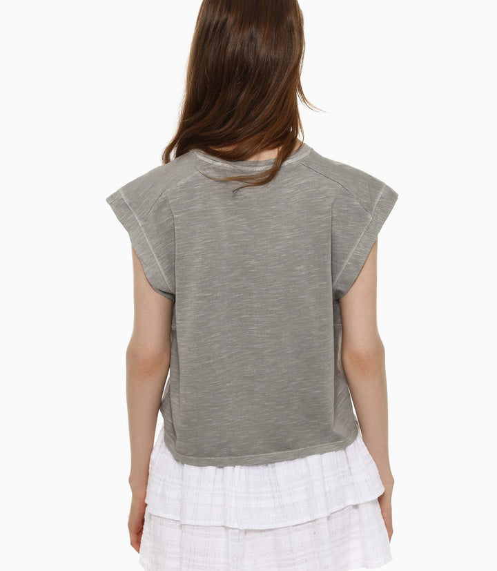 Moudda Lefties - T-Shirt Slub - Acid Wash Uni Fille D4 - Tunisie 4