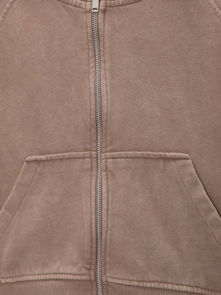 Moudda PULL & BEAR - Sweat Basique - Crop & Fermeture (Rose) - Tunisie 4