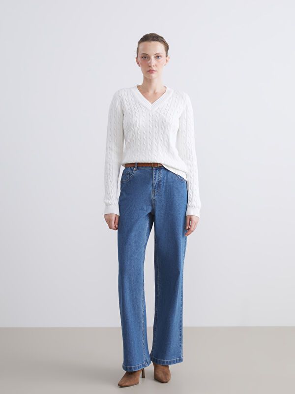 Moudda LC Waikiki - Pull tricot maternité Femme Ecru - Tunisie 2