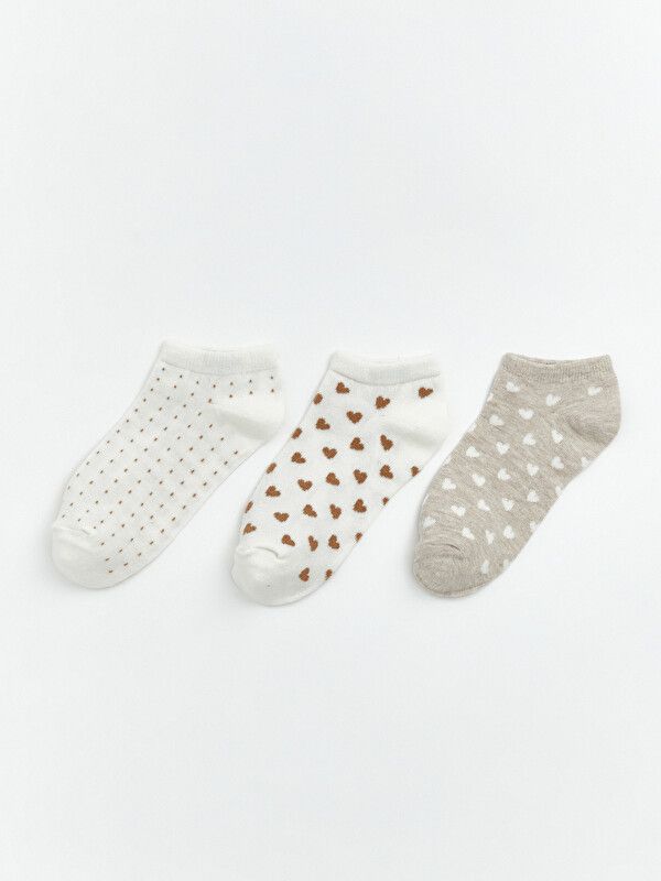 Moudda LC Waikiki - Chaussettes liner trainer (sport) pour Femme couleur Écru - Tunisie 1