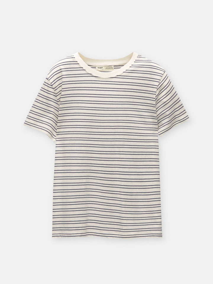 Moudda PULL & BEAR - Body Basique Manches Courtes Col Rond Rayures - Tunisie 4