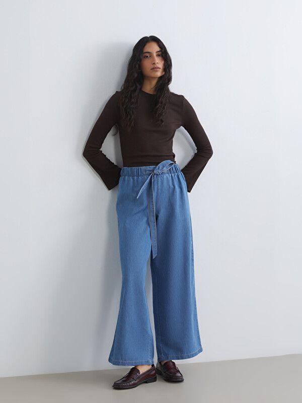 Moudda LC Waikiki - Pantalon en jean pour Femme couleur Rodeo Bleu indigo moyen - Tunisie 1