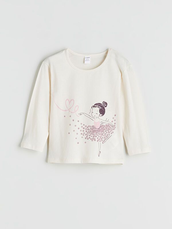 Moudda LC Waikiki - Pack body jersey manches longues Fille Crème - Tunisie 2