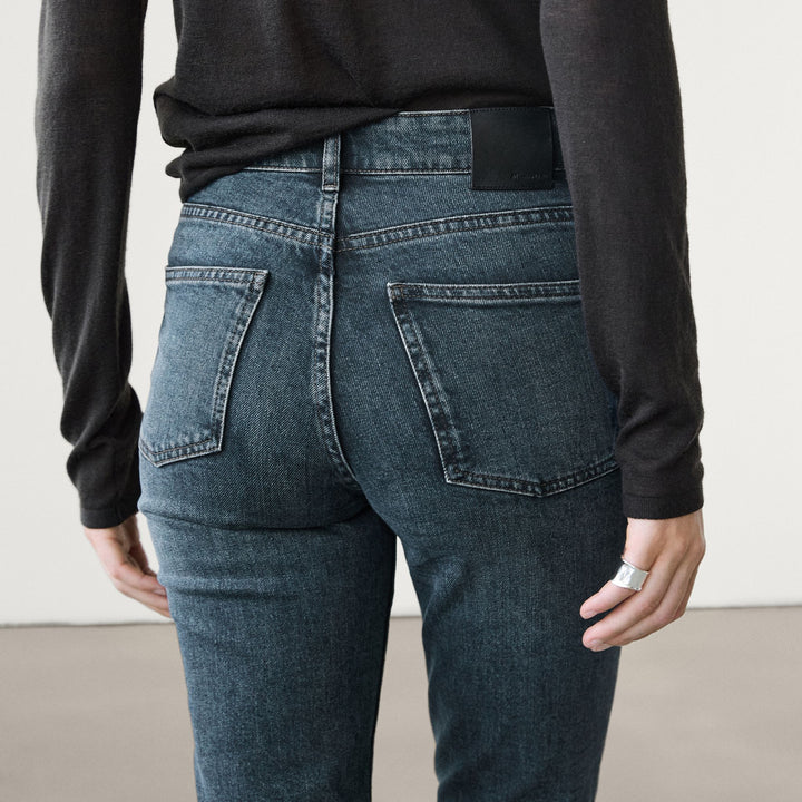 Moudda Massimo Dutti - Jean taille mi-haute slim court - Tunisie 3