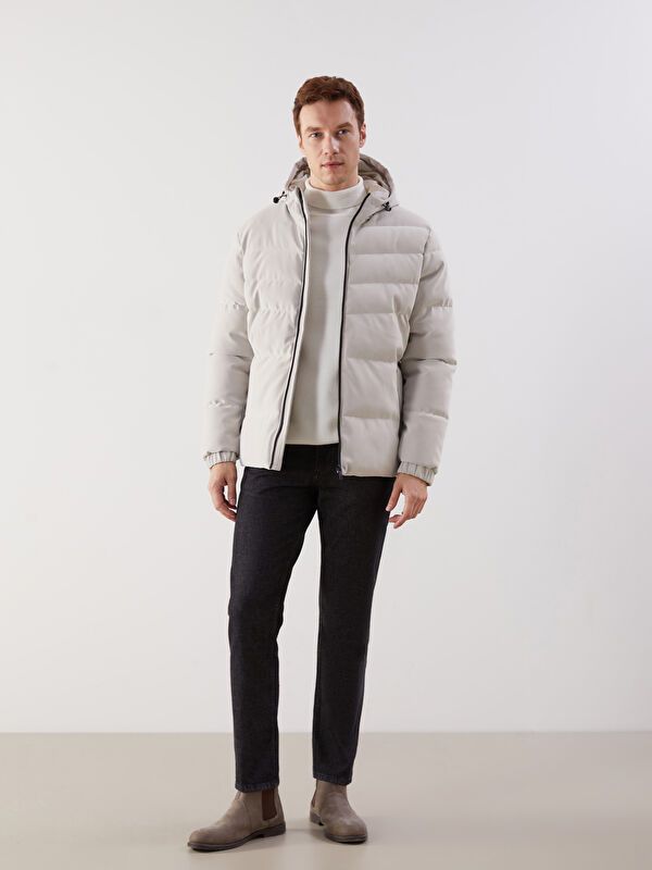 Moudda LC Waikiki - Manteau d'hiver couleur Beige pour hommes - Tunisie 2