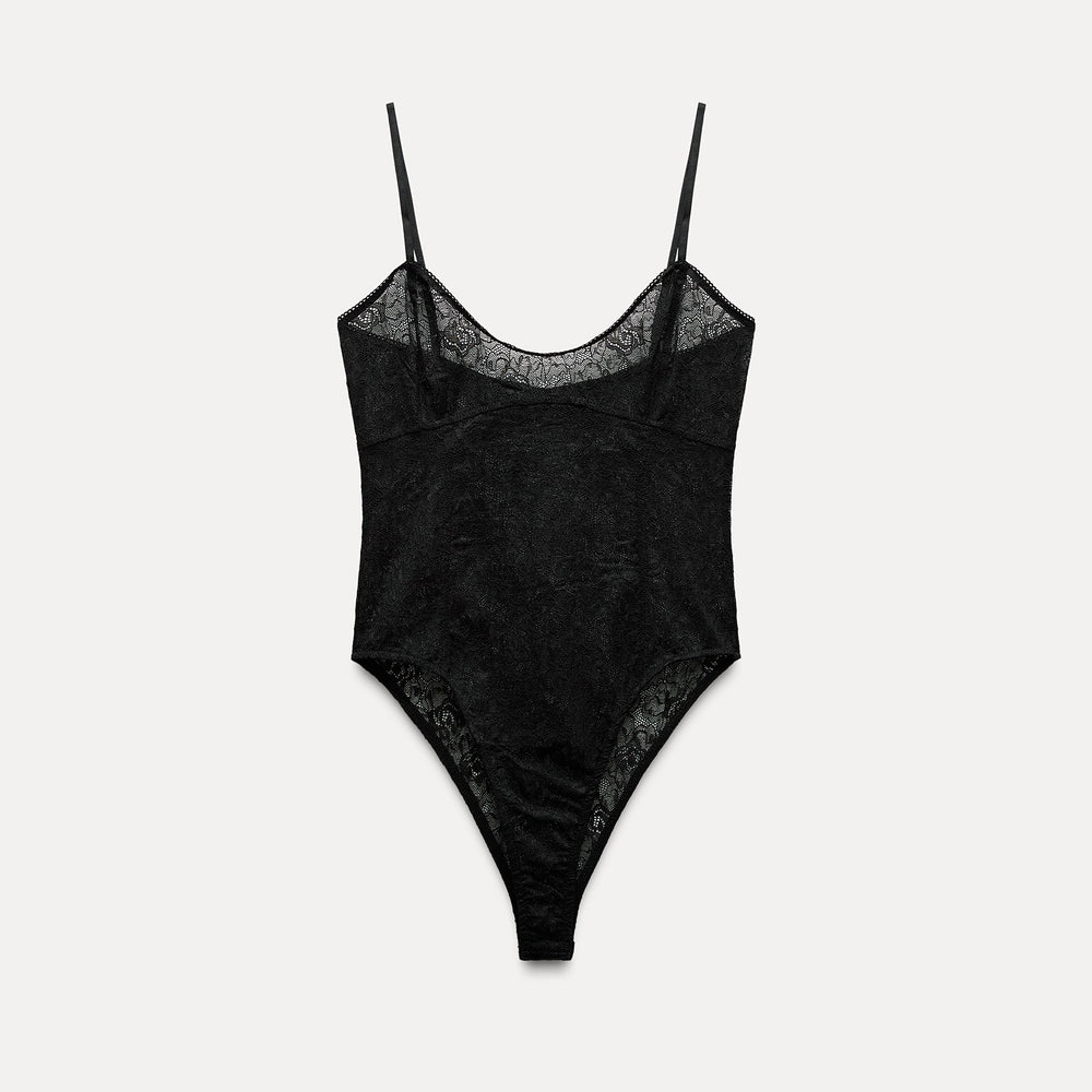 Moudda ZARA - Body à Bretelles Style Ballerine Dentelle - Tunisie 2