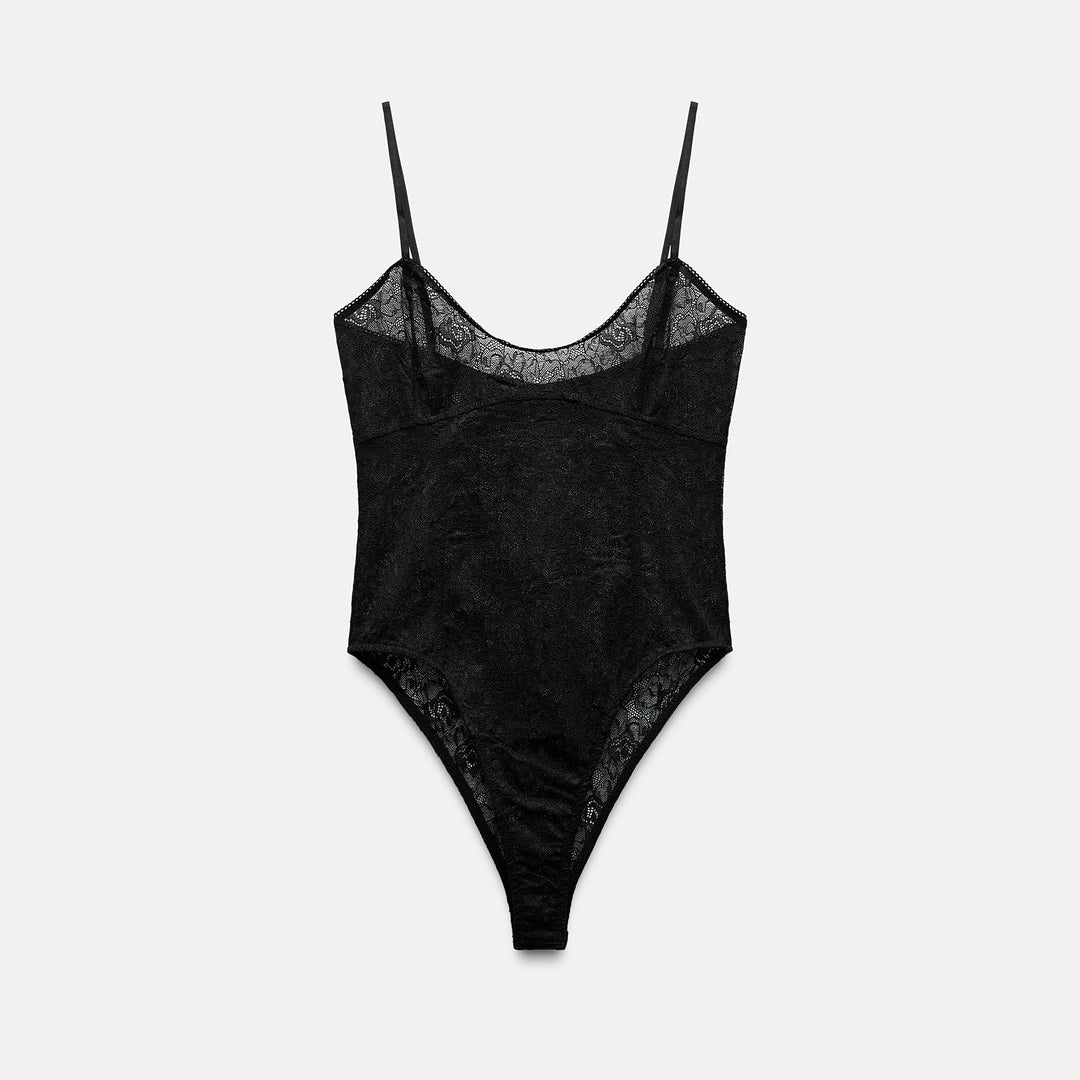 Moudda ZARA - Body à Bretelles Style Ballerine Dentelle - Tunisie 2