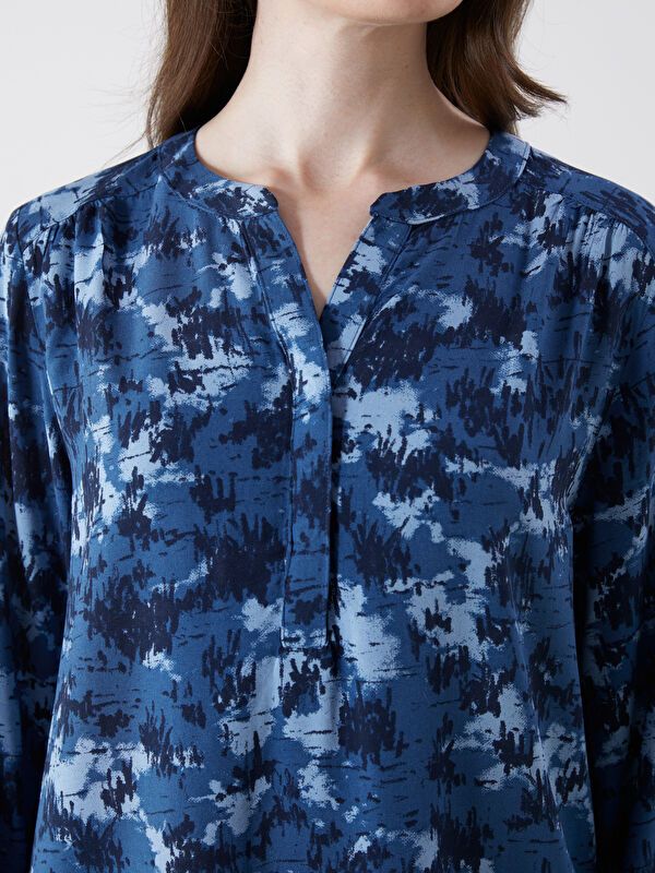 Moudda LC Waikiki - Blouse tissée imprimée manches longues Femme Imprimé à l'essence - Tunisie 3