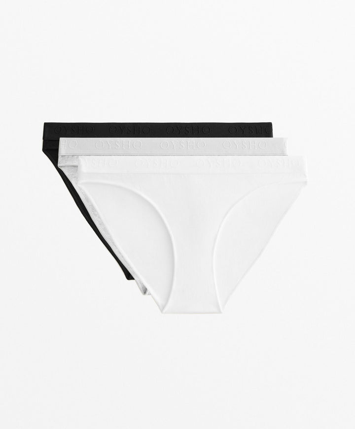 Moudda Oysho - Pack 3 Culottes Coton - Logo Capsule (BM) - Tunisie 1