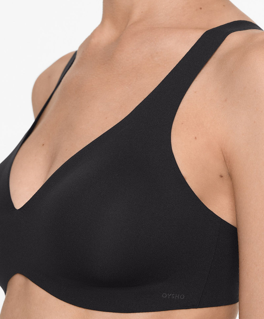 Moudda Oysho - Soutien-Gorge Halter Amovible Micro Invisible Recyclé - Tunisie 2