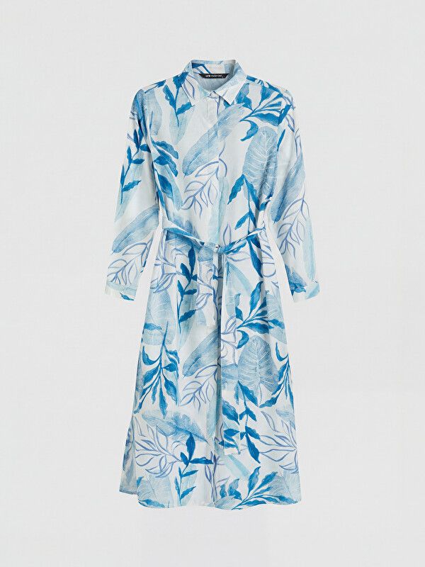 Moudda LC Waikiki - Robe manches longues en tissu pour Femme couleur Imprimé mixte - Tunisie 1