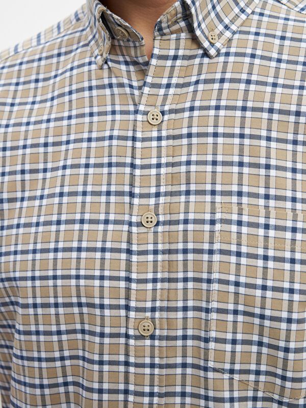Moudda LC Waikiki - Chemise à carreaux manches courtes en tissu tissé pour Homme - Tunisie 3